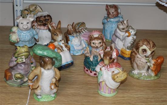 Twelve Beswick Beatrix Potter figures